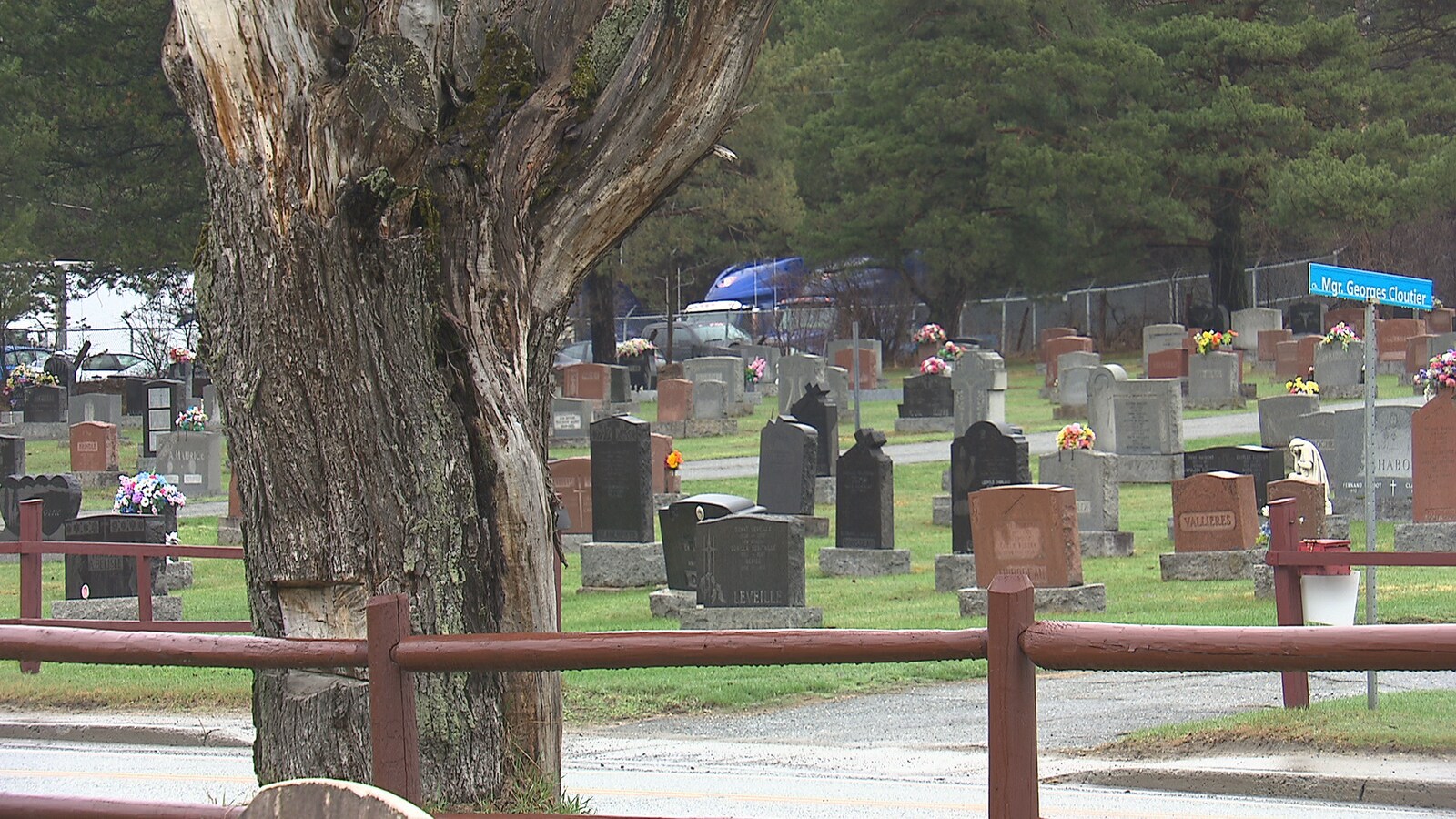 Le cimetière de la paroisse Saint-Philippe, à Windsor