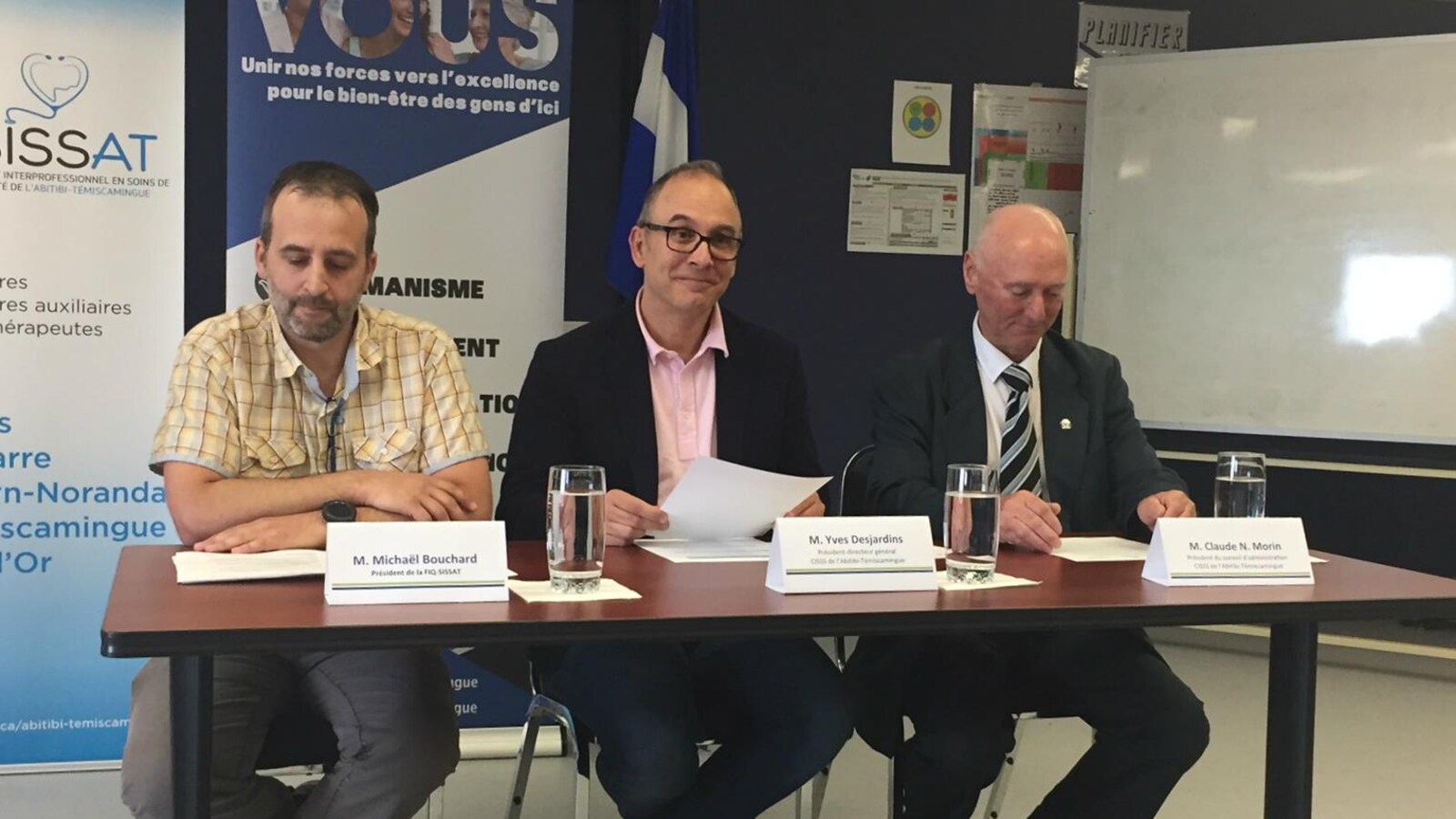Le CISSS-AT a tenu un point de presse le 15 juin.