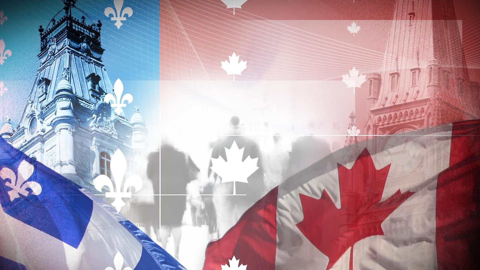 La politique à Québec et à Ottawa.