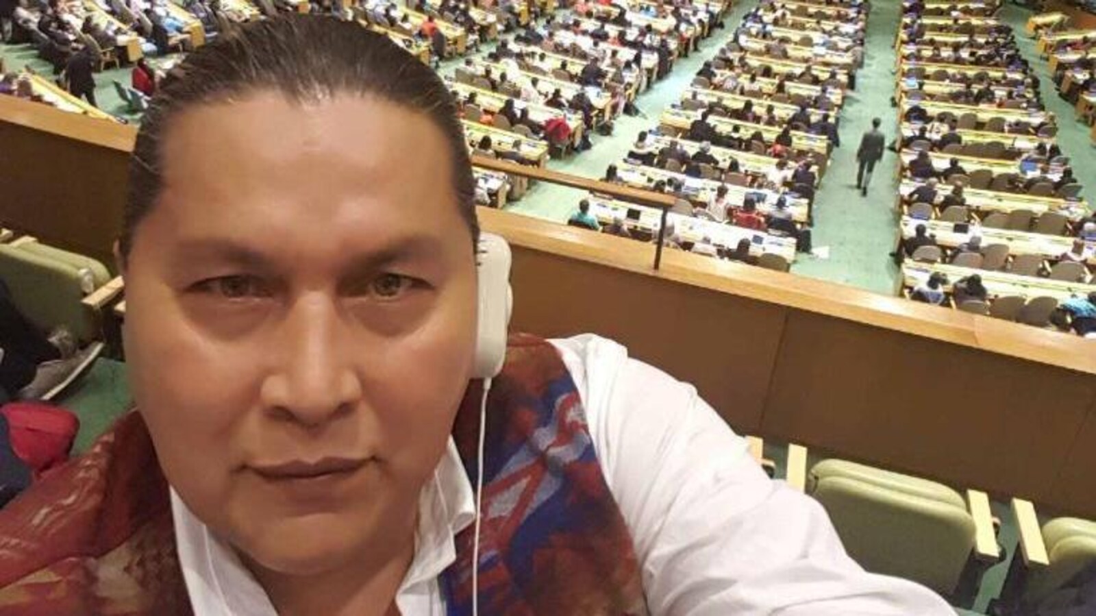 Alvin Baptiste à l'Assemblée générale des Nations unies