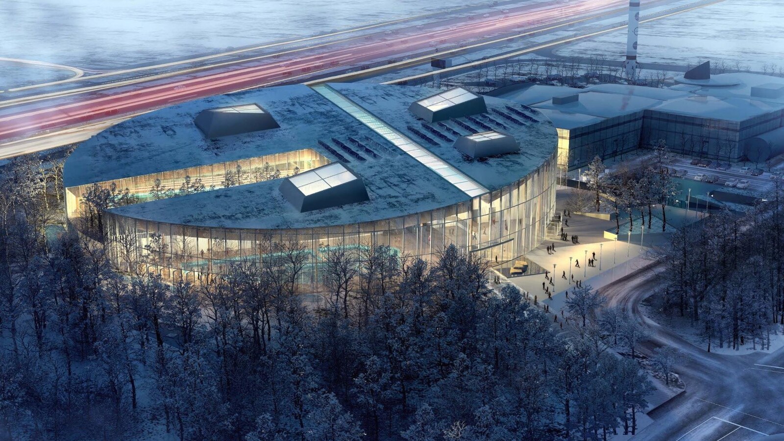 Le futur complexe aquatique de Laval, d'une valeur de 61 millions de dollars.
