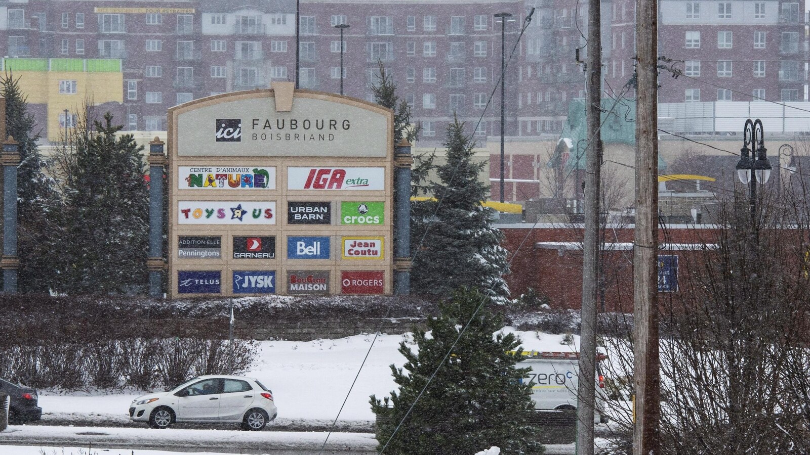 Le centre commercial Faubourg Boisbriand.