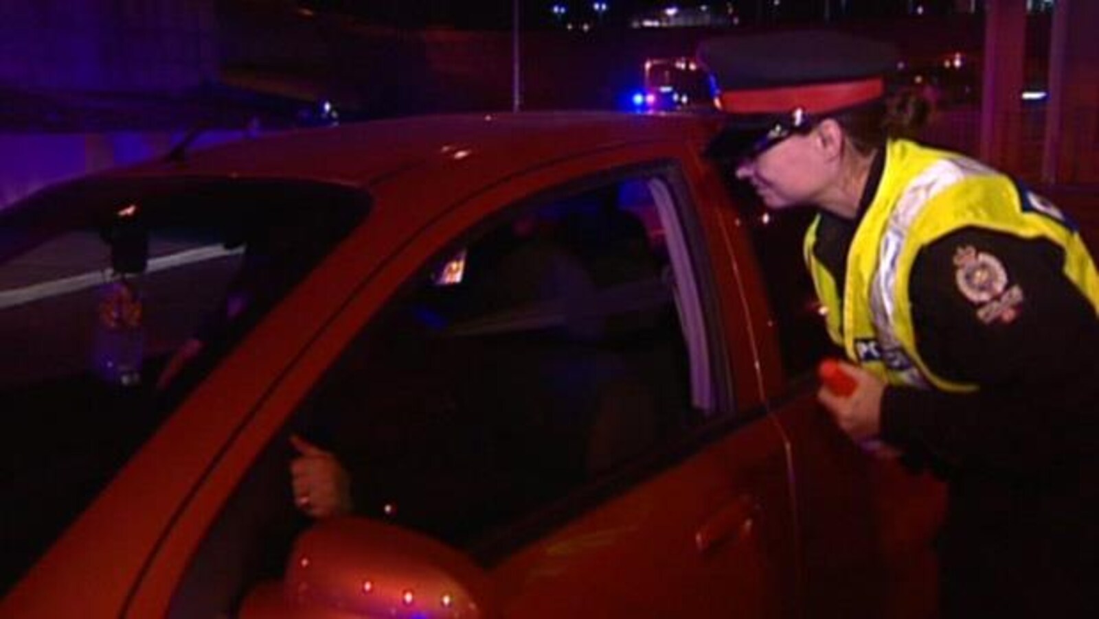 Un contrôle routier en Alberta