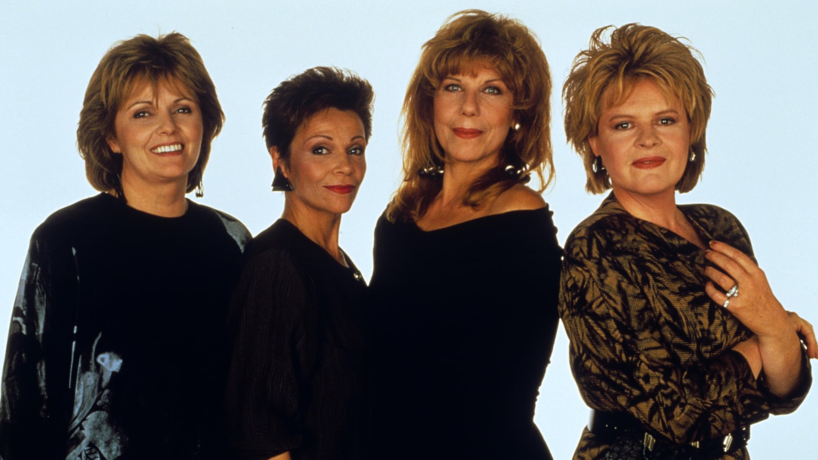 Les comédiennes Louise Rémy, Andrée Boucher, Michelle Rossignol et Luce Guilbeault côte à côte.