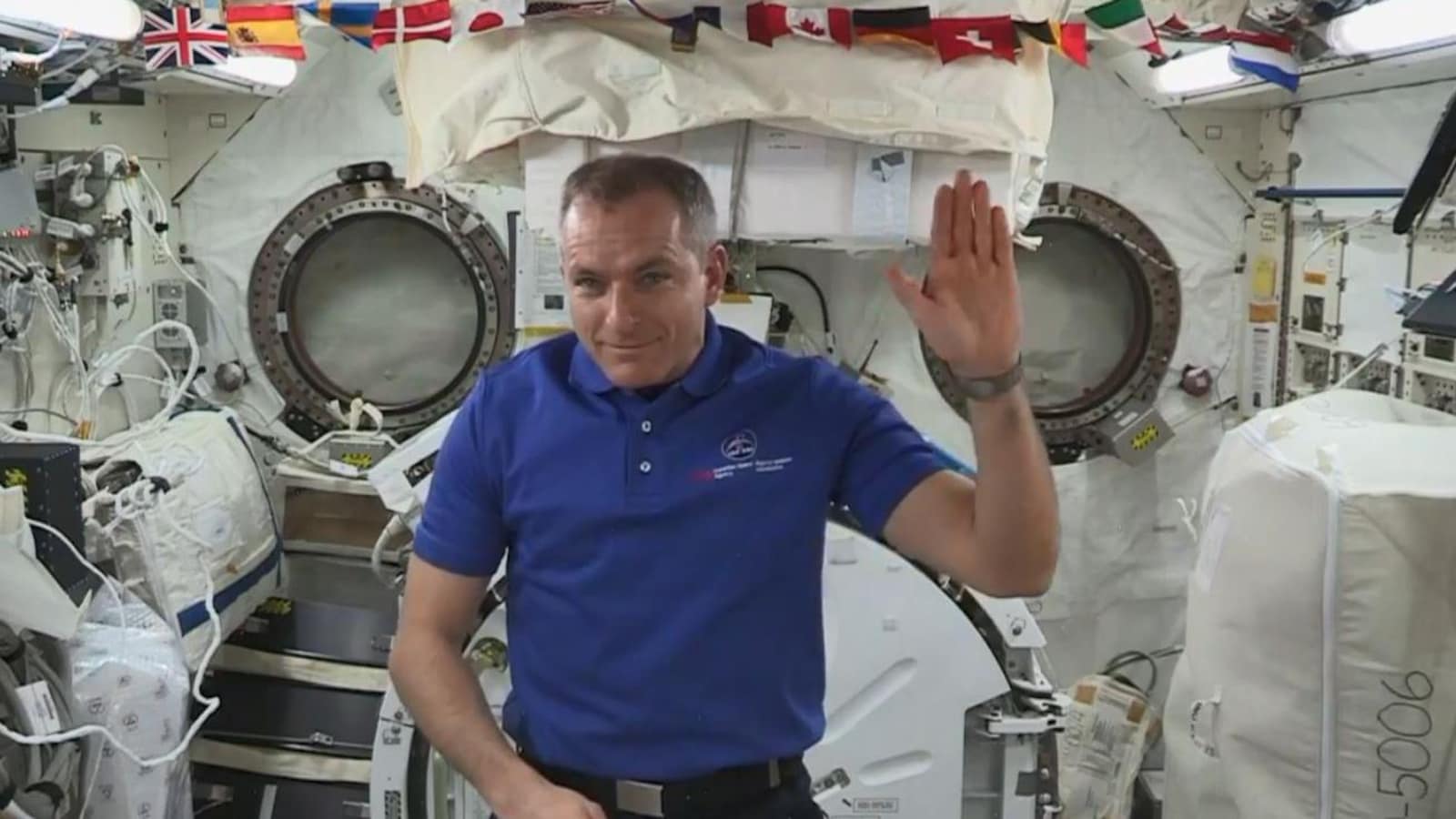 L'astronaute David Saint-Jacques dans la SSI.