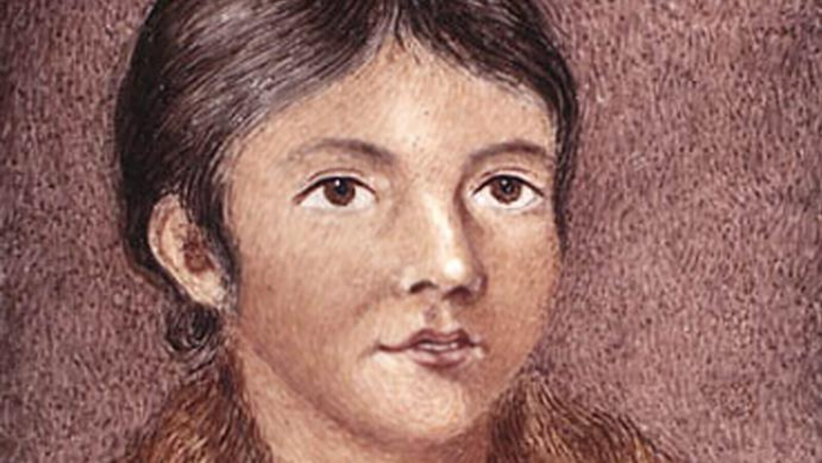 Miniature sur ivoire, à l’aquarelle. Portrait de Demasduit (Mary March), de Lady Henrietta Hamilton, 1819.