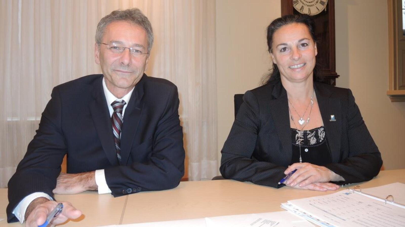 Denis Lavoie et Annie Nepton assis côte-à-côte