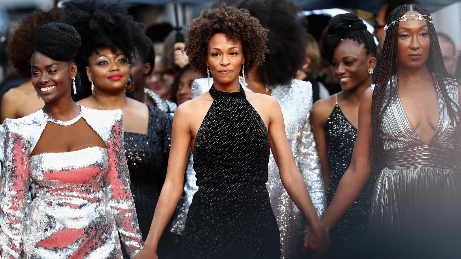 Aïssa Maïga, Sabine Pakora, Rachel Khan, Assa Sylla and Nadège Beausson-Diagne comptaient parmi les actrices qui dénoncent la discrimination envers les Noirs et les Métisses au Festival de Cannes.