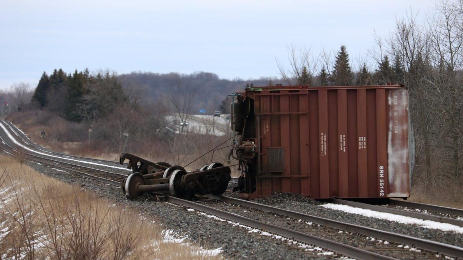 Un train du CN a déraillé près de Kingston samedi après-midi.