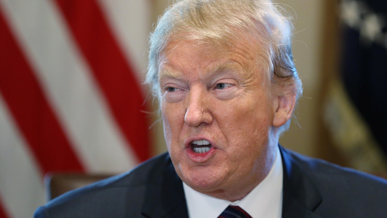 Le président américain Donal Trump à la Maison-Blanche à Washington
