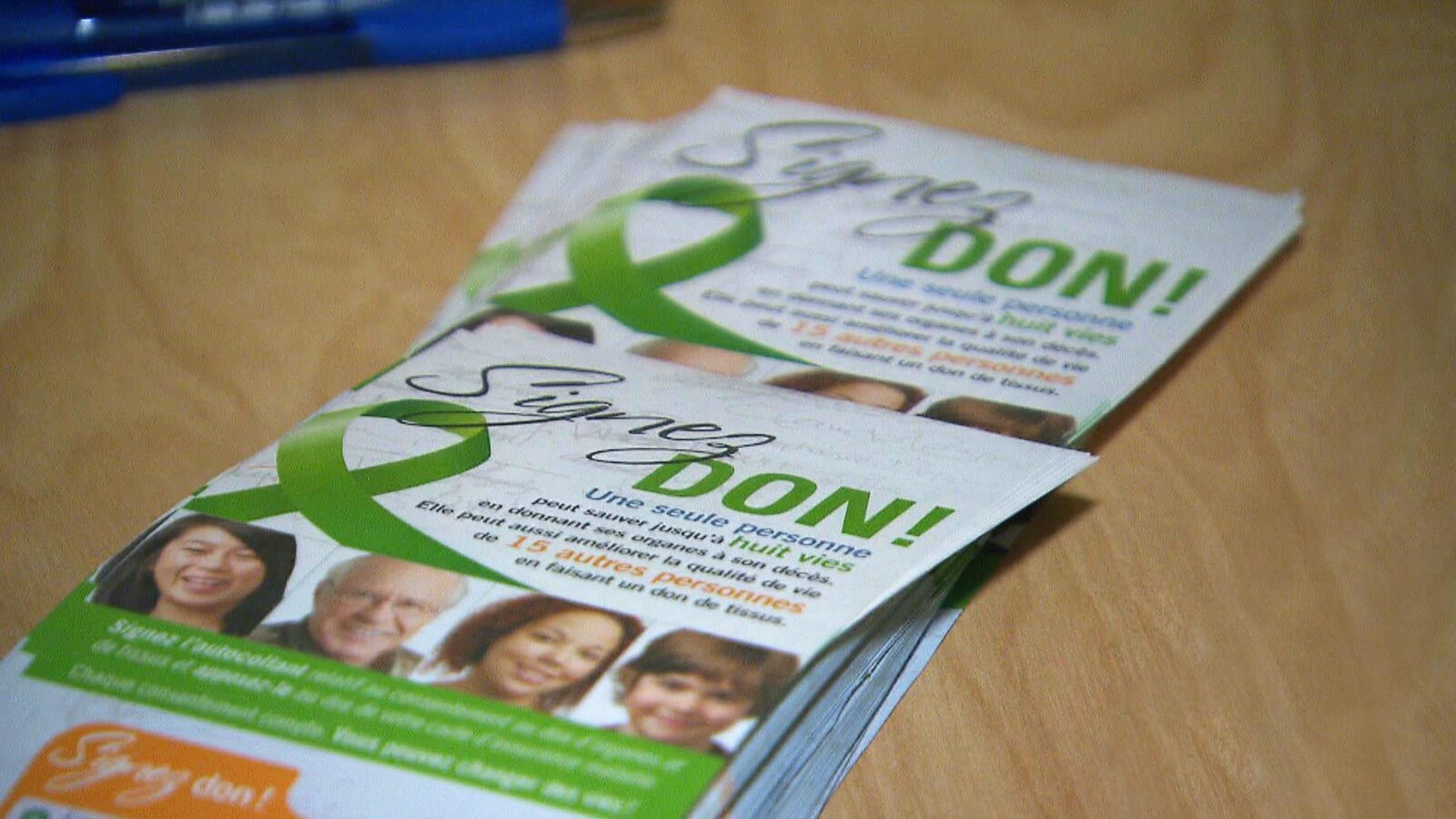 Des pamphlets sur le don d'organes