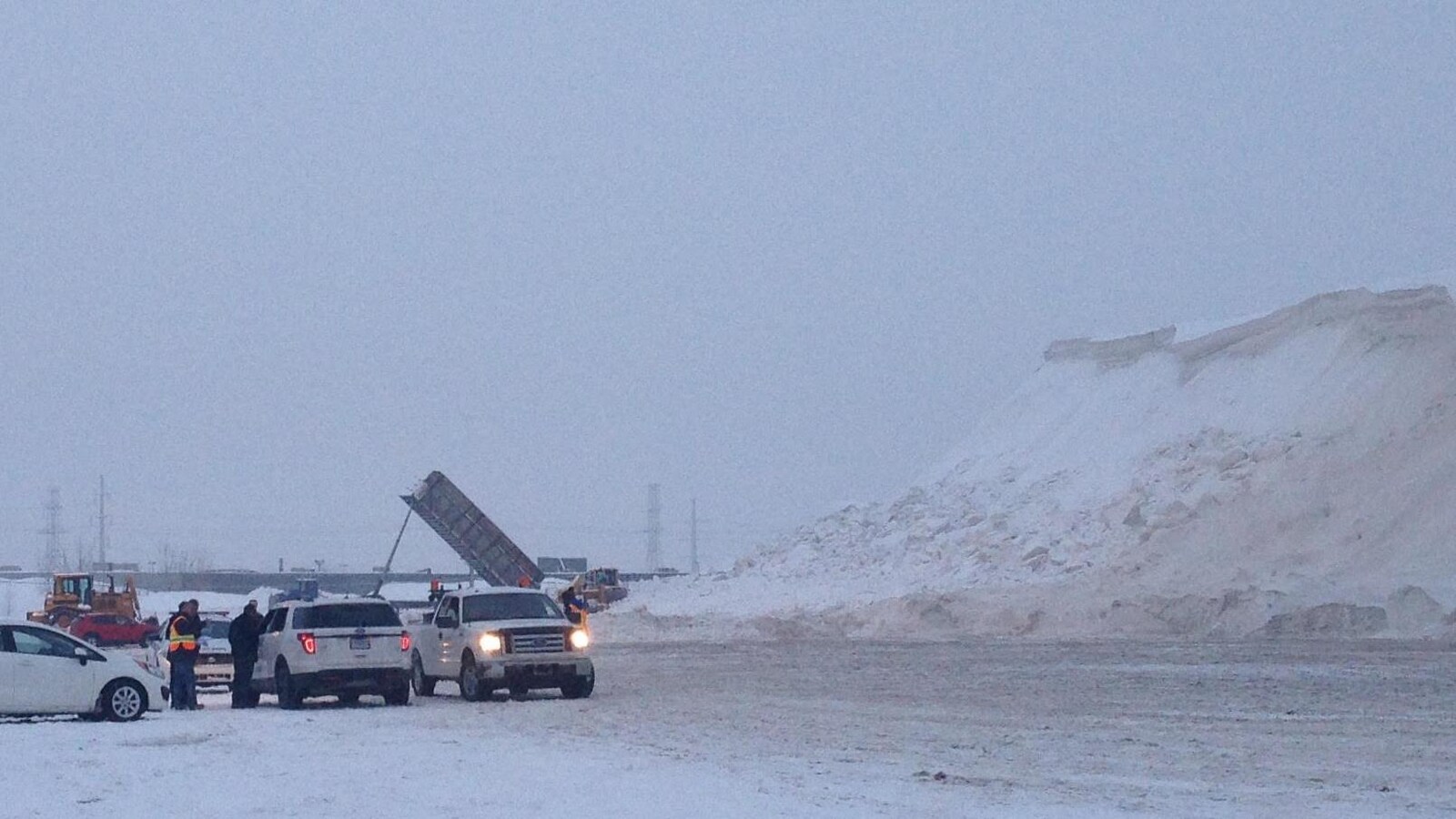 Un dépôt à neige de Trois-Rivières