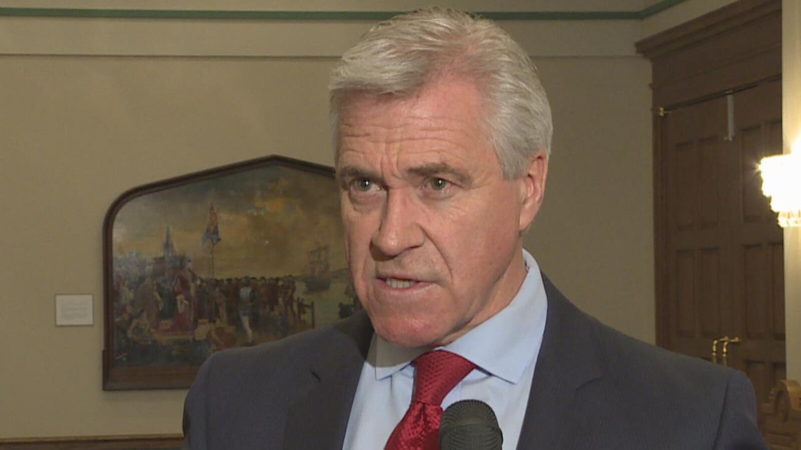 Portrait de Dwight Ball à l'Assembléee législative de Terre-Neuve-et-Labrador.