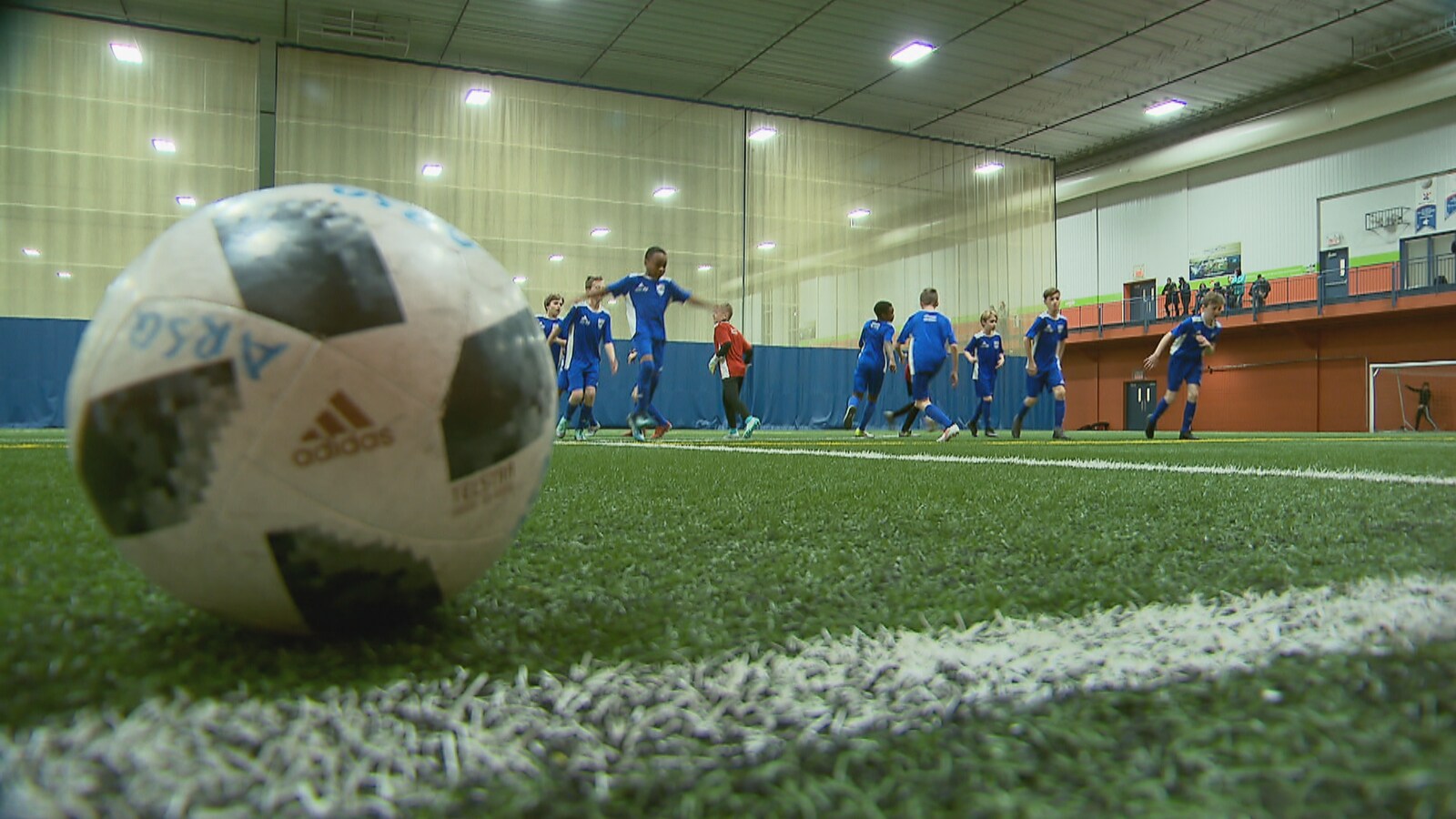 Une équipe du Dynamo de Québec à l'entraînement
