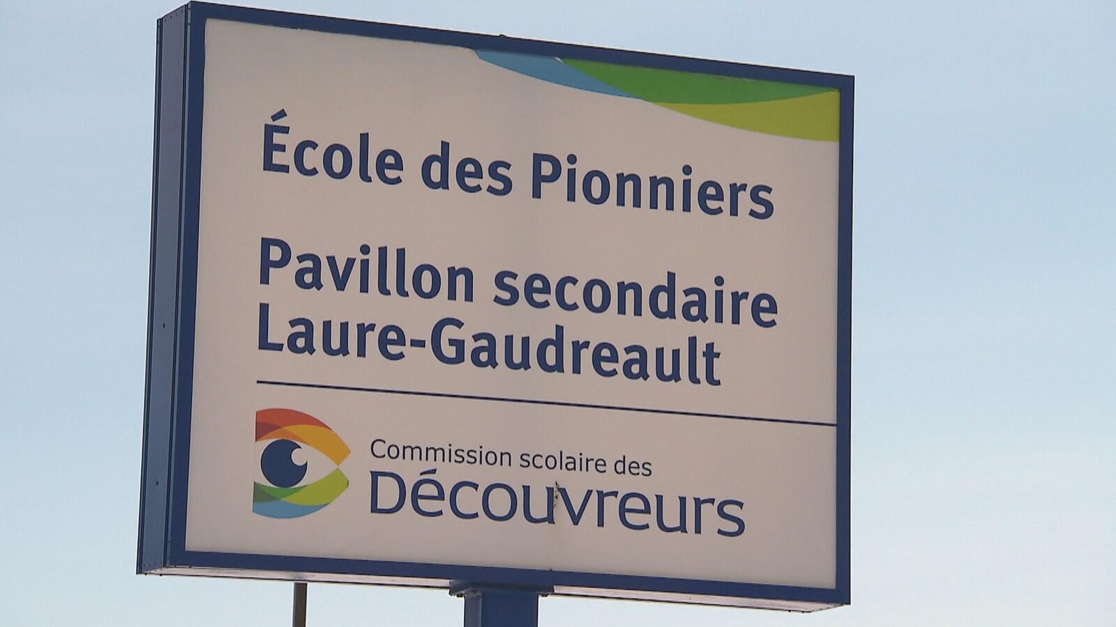Une affiche de l'École des Pionniers de Saint-Augustin-de-Desmaures