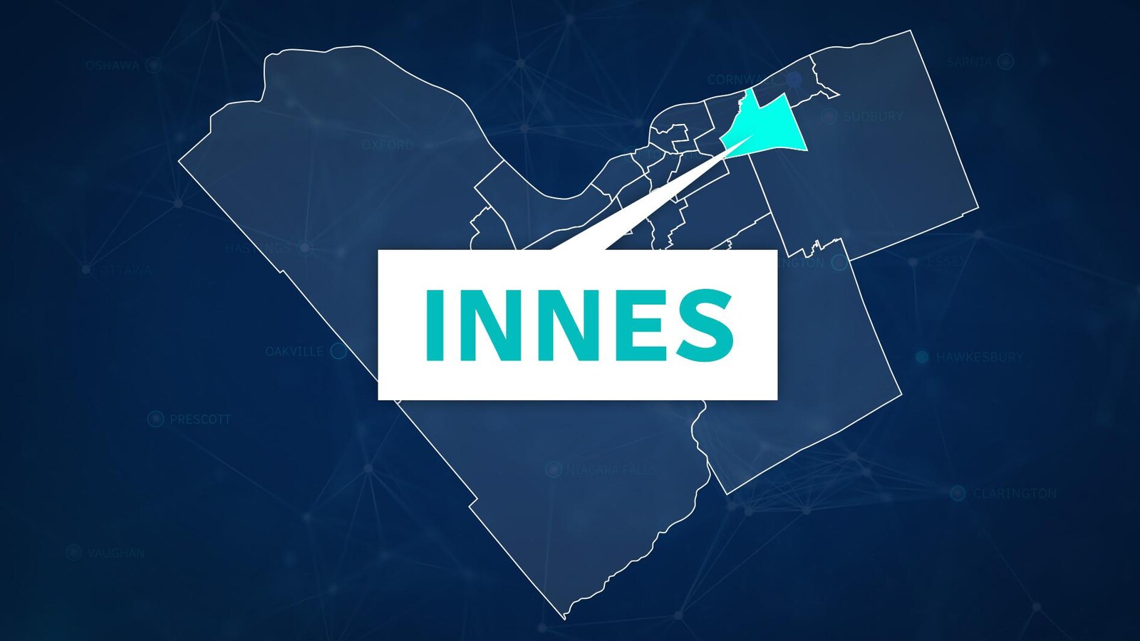 Une carte du quartier Innes.