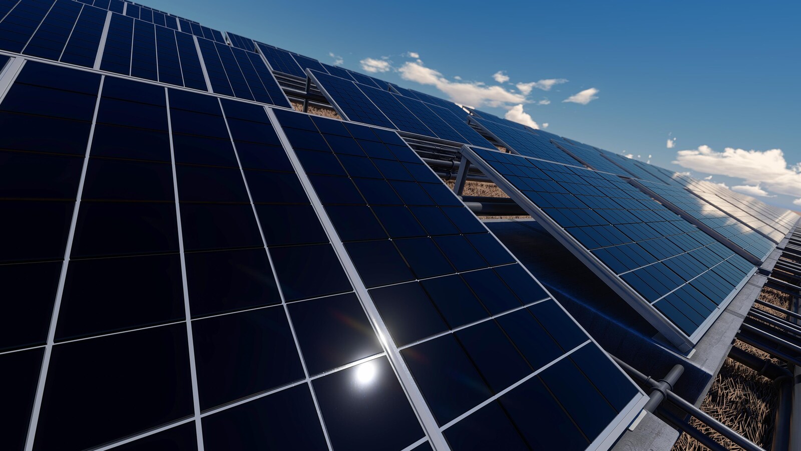 Des panneaux solaires.