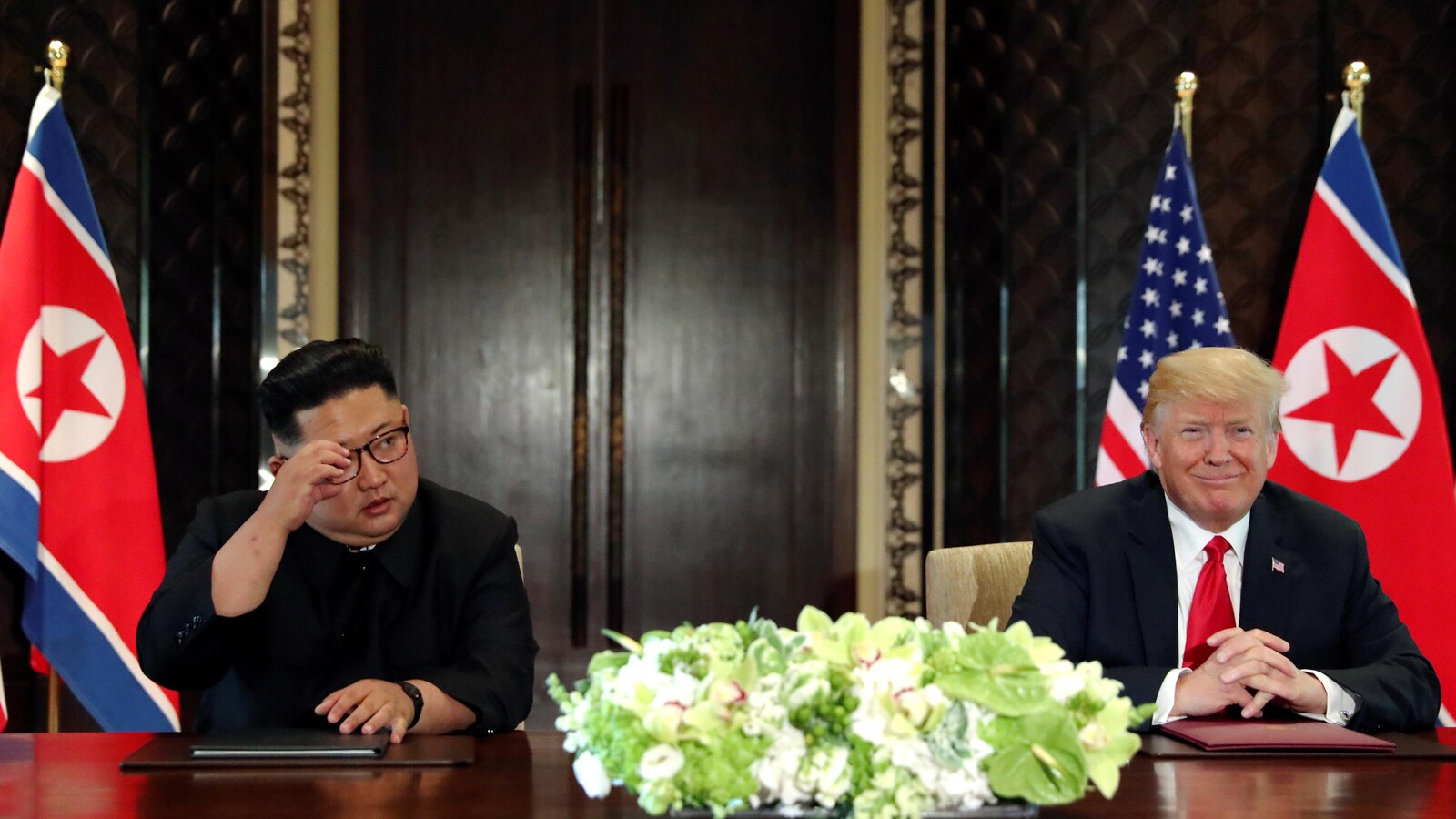 Le président américain Donald Trump et le dictateur nord-coréen Kim Jong-un