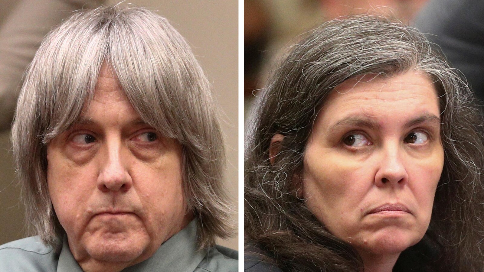 Un montage photo représentant David Turpin et son épouse Louise