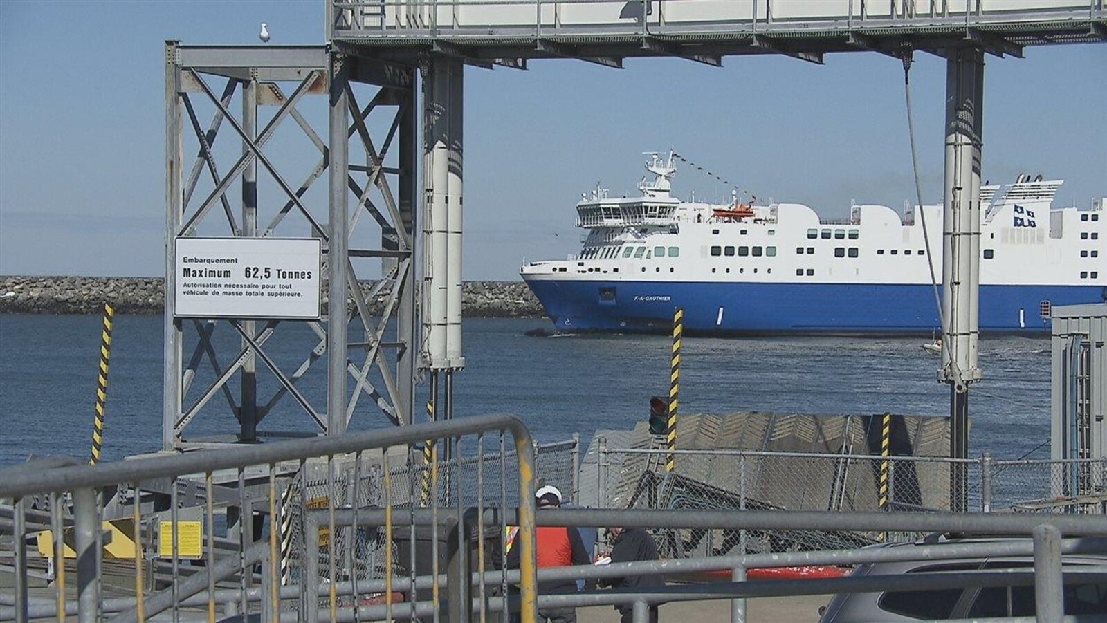 Le navire F.A. Gauthier qui fait la Traverse Matane-Baie-Comeau-Godbout