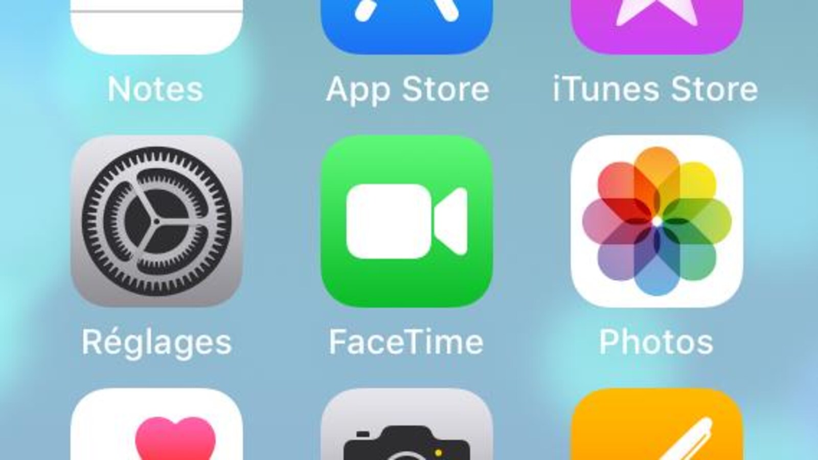 Logo de l'application FaceTime.