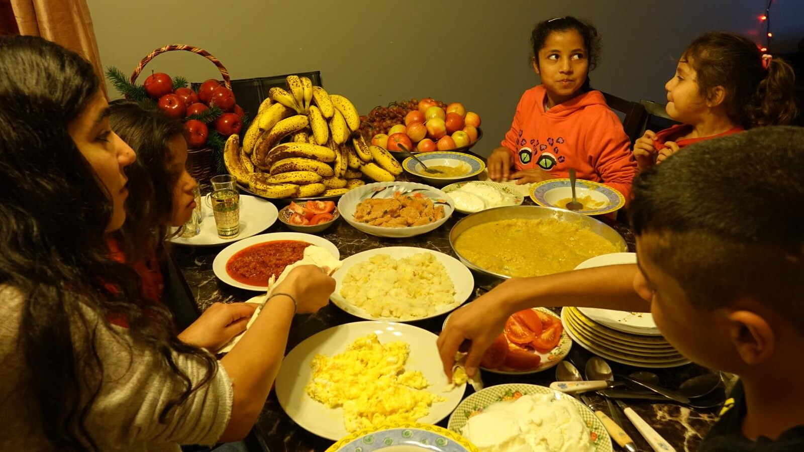 La première famille de réfugiés syriens, les Dablan.