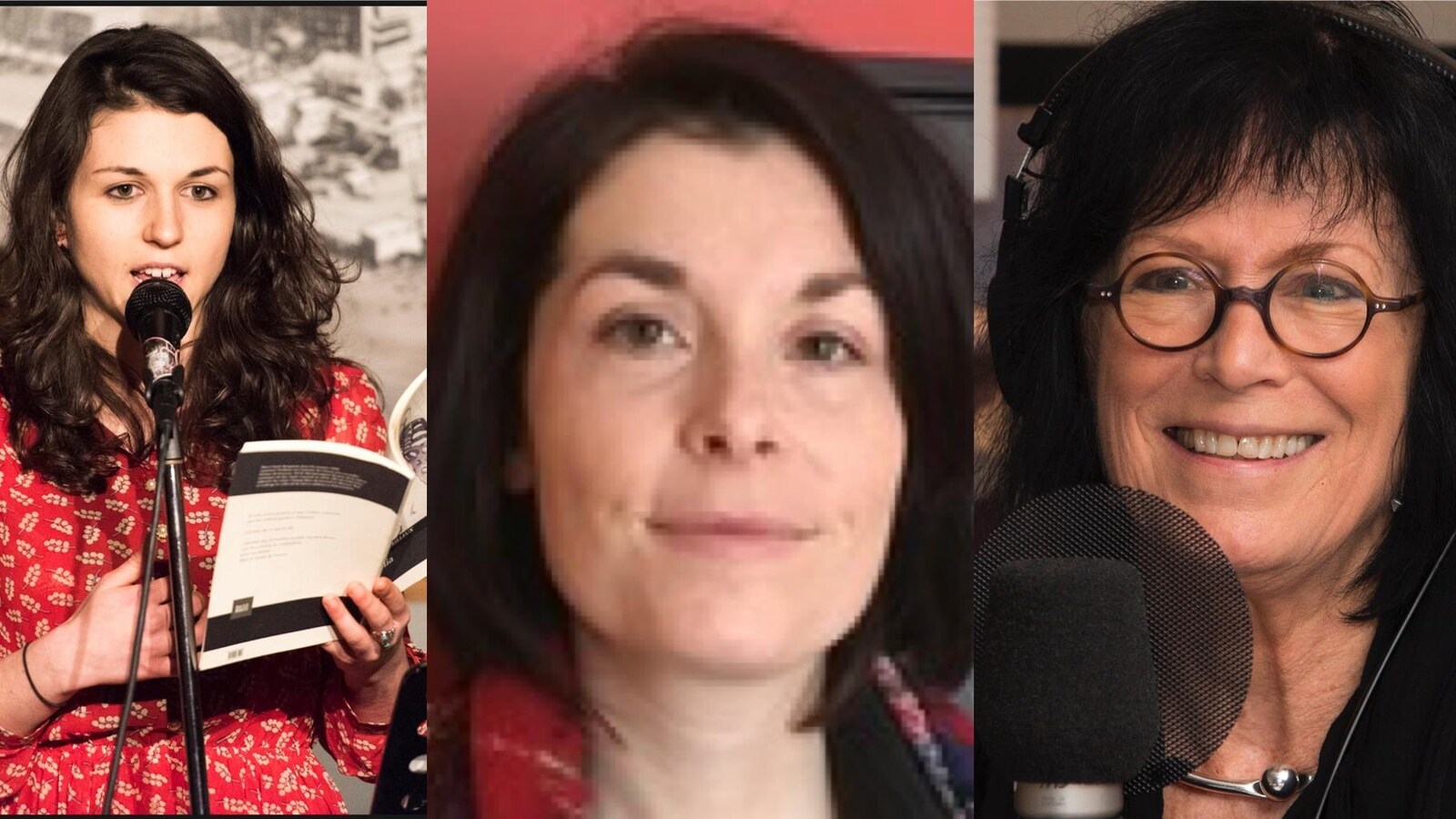 Les poètes Laurence Veilleux, Marie-Josée Charest, Denise Desautels, France Cayouette, Louise Dupré et Sara Dignard