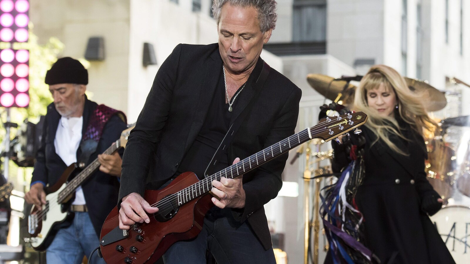 Stevie Nicks, Lindsey Buckingham et John McVie