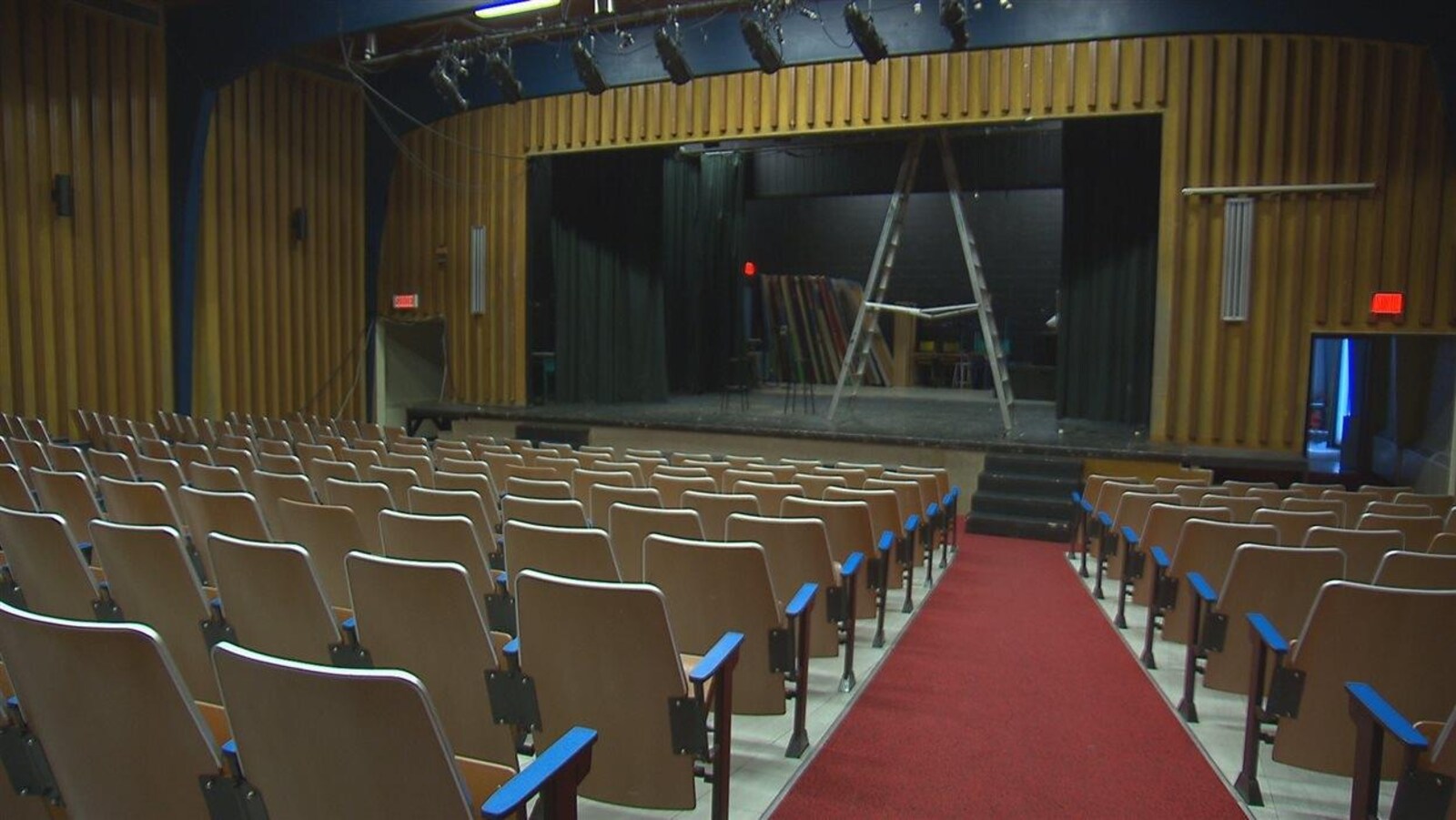 L'auditorium de la polyvalente des Rivières à Forestville