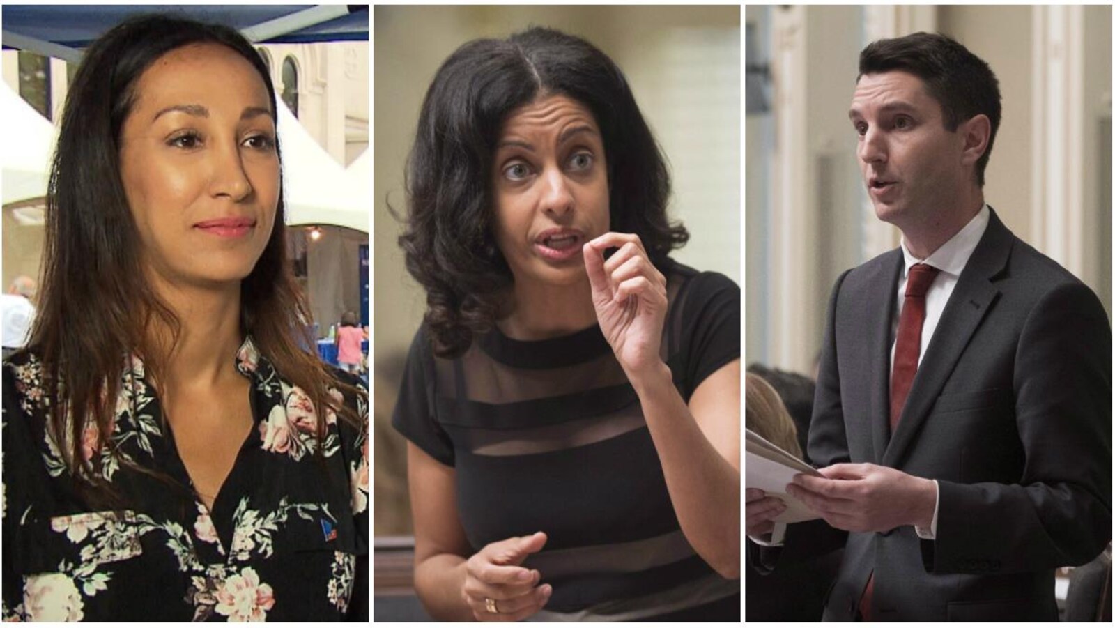 Marwah Rizqy, Dominique Anglade et André Fortin
