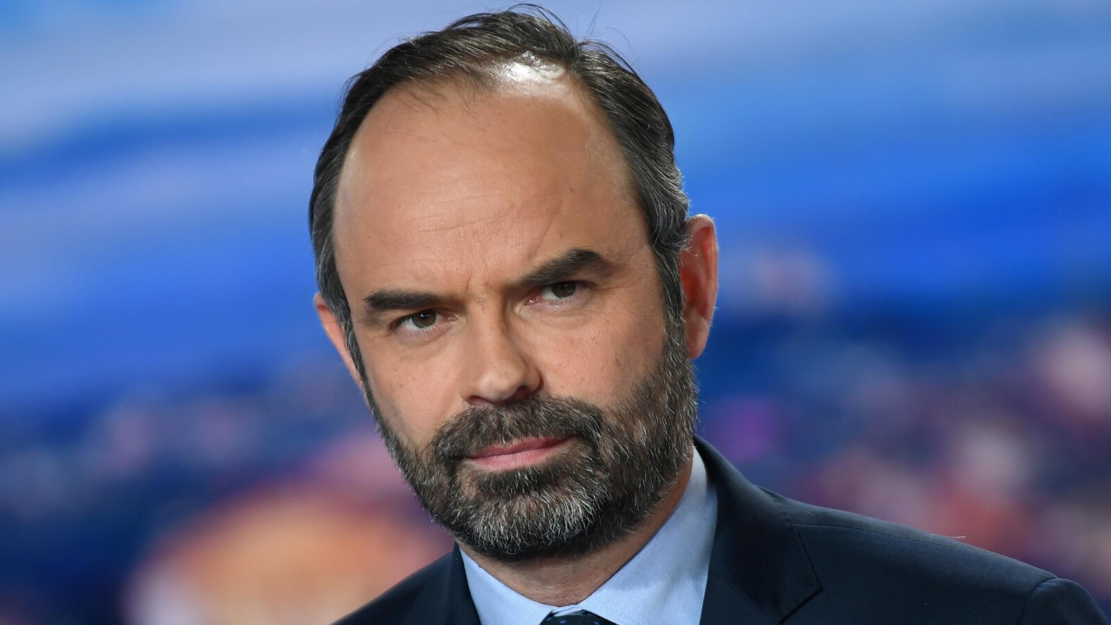 Le premier ministre français Édouard Philippe lors de son allocution télévisée.
