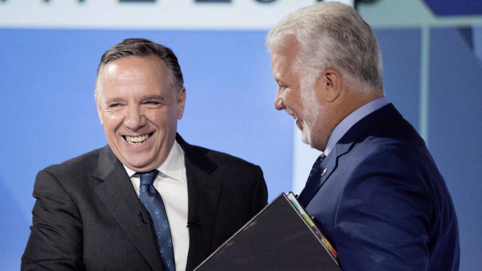 François Legault et Philippe Couillard.