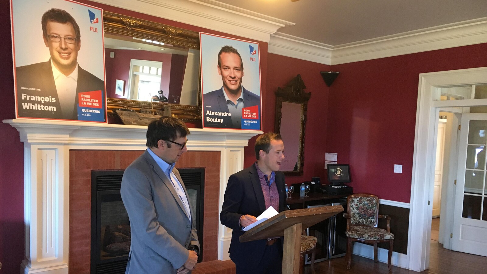 Les candidats libéraux dans Bonaventure et Gaspé, François Whittom et Alexandre Boulay