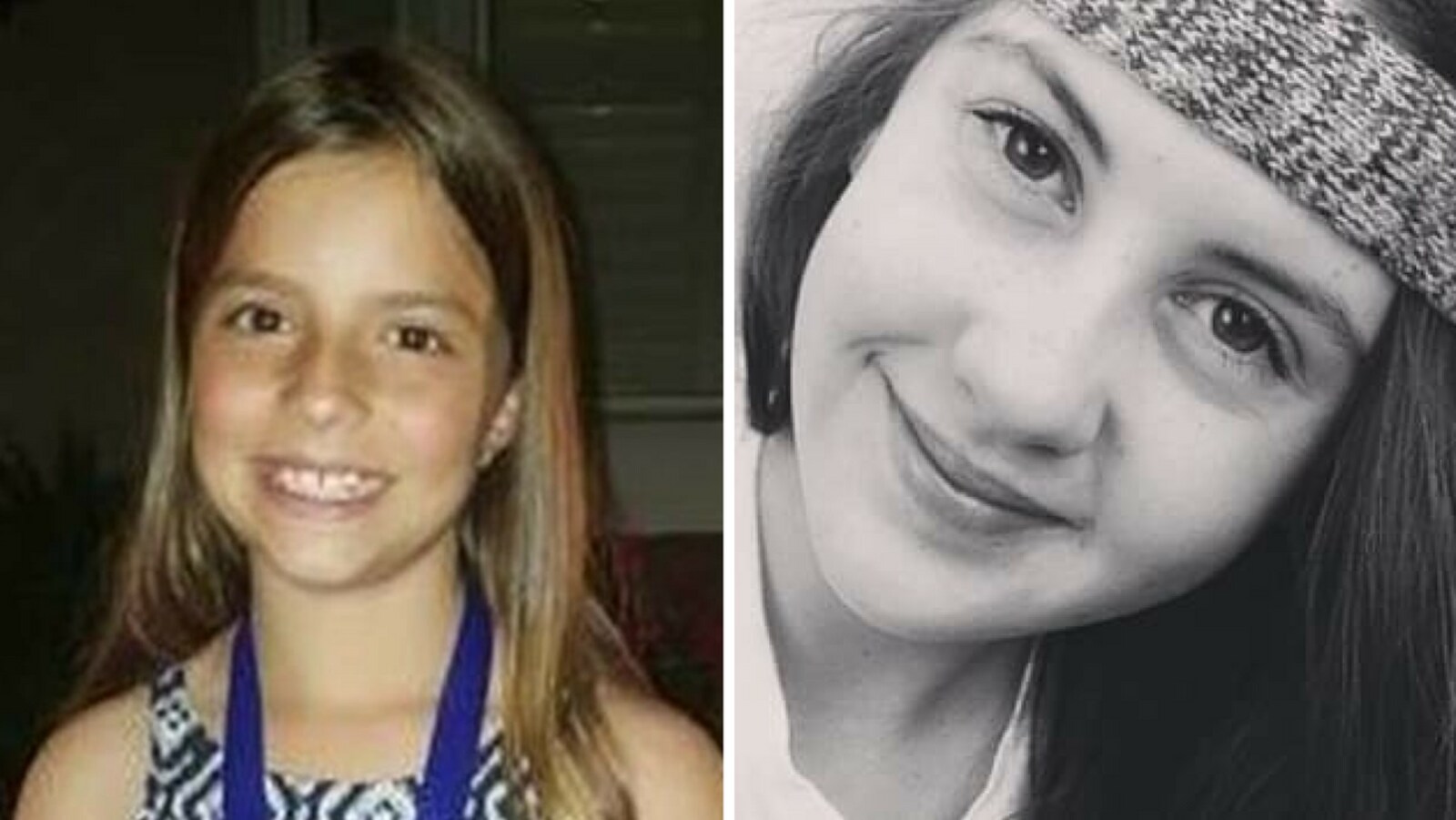 Les portraits des deux jeunes filles.