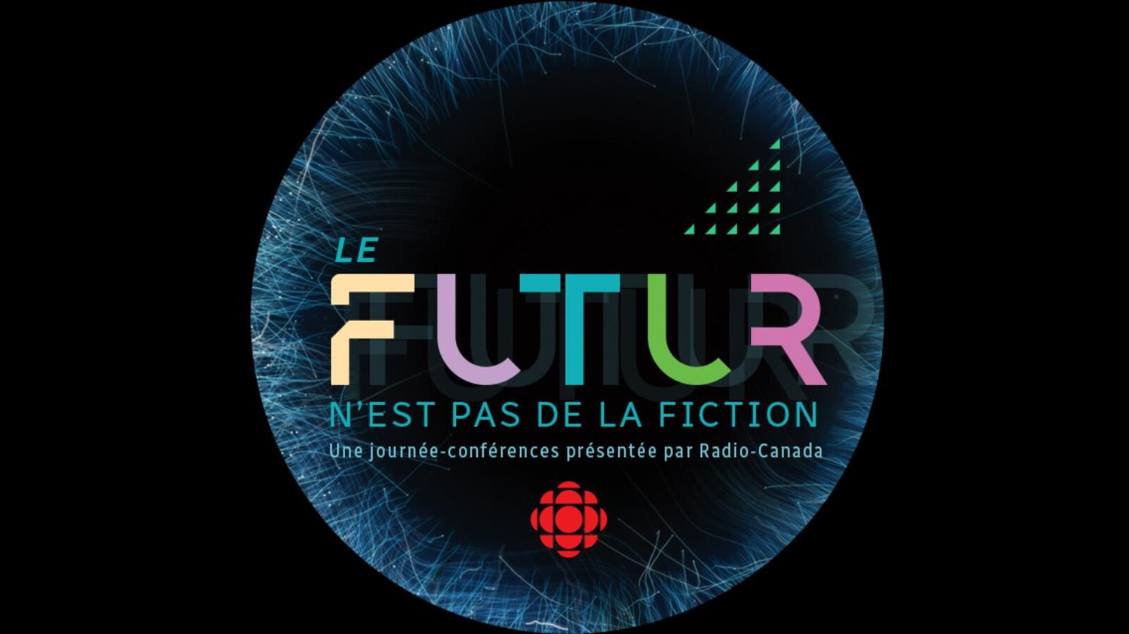 Une image montrant le logo de l'événement Le futur n'est pas de la fiction.