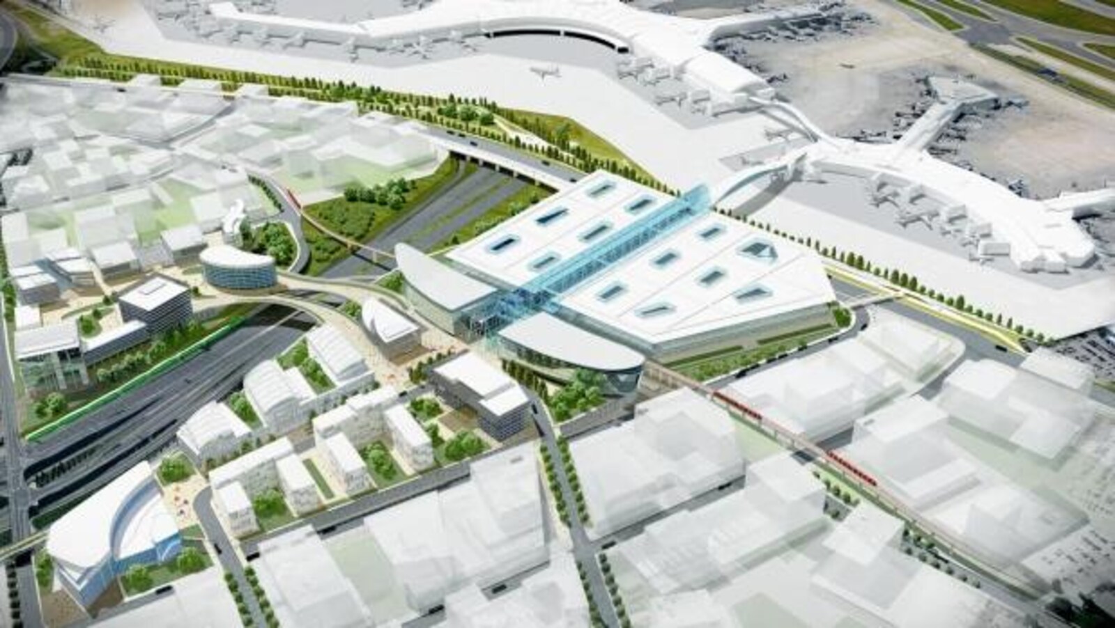 Photo de la nouvelle gare projetée