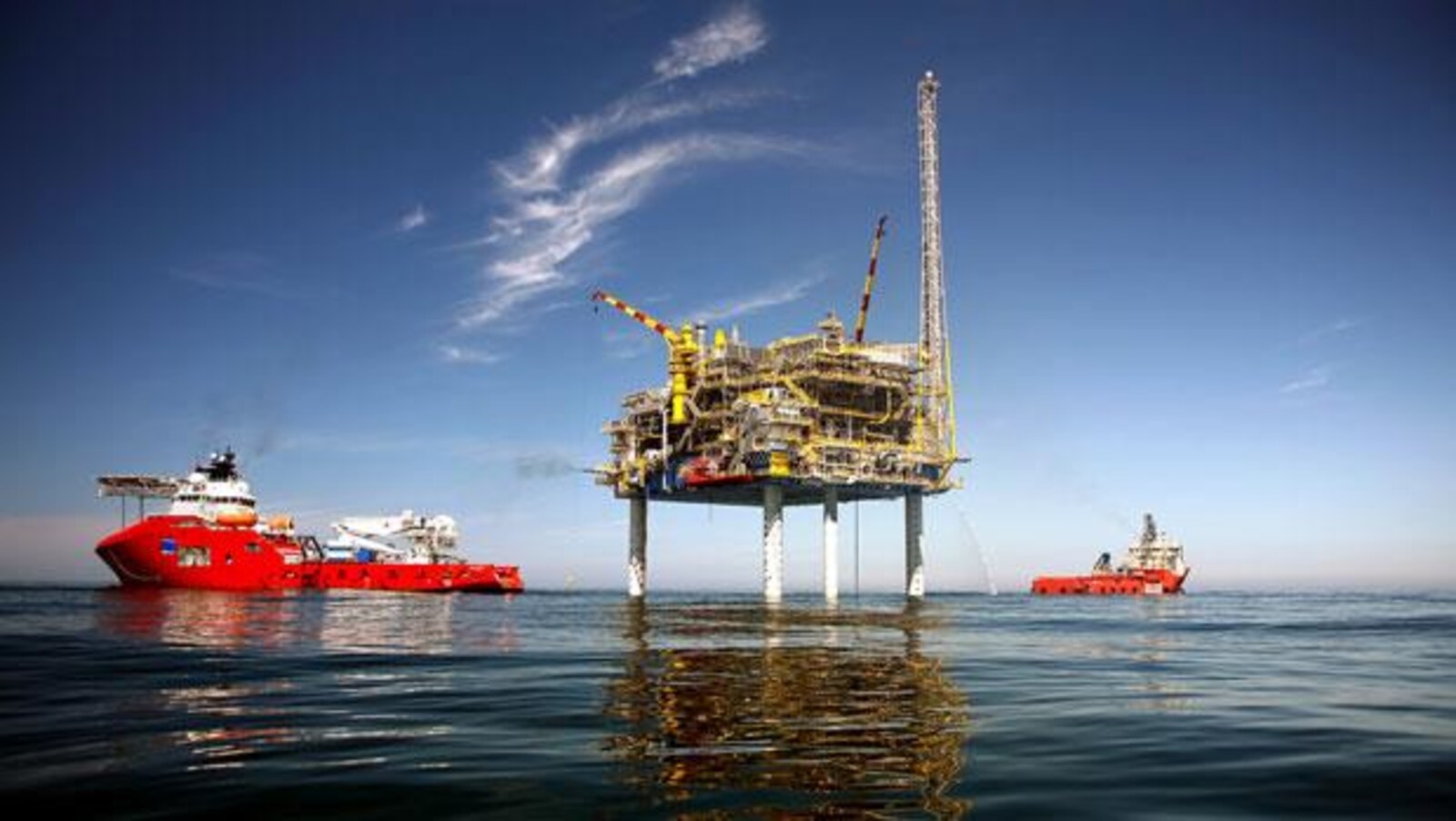 La plateforme gazière du projet Deep Panuke, au large de la Nouvelle-Écosse.