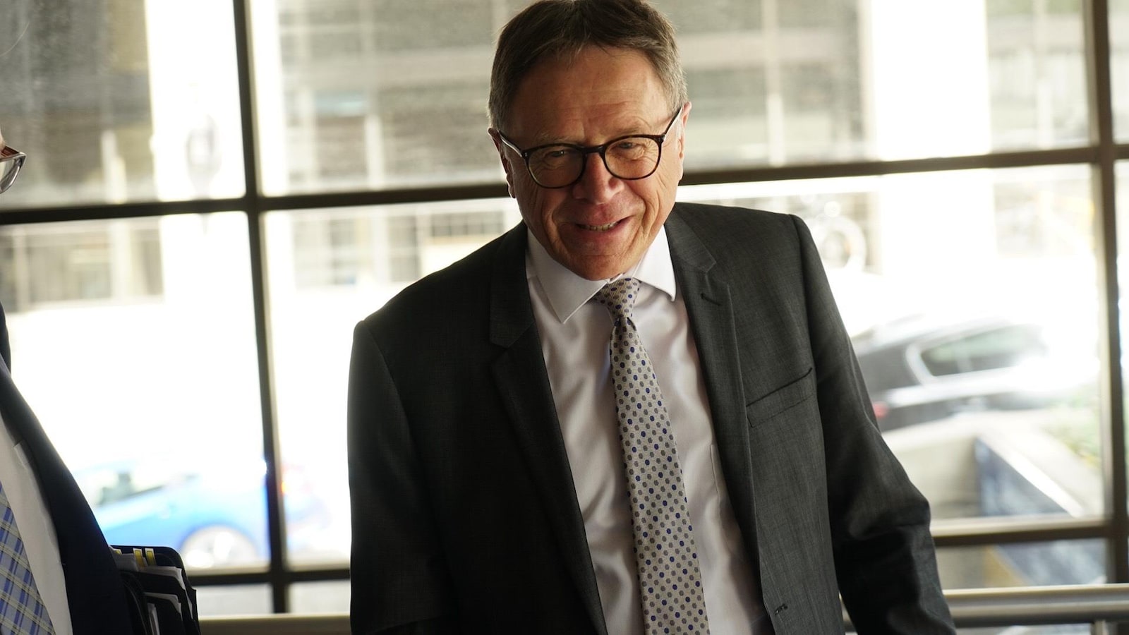 Le maire de Lévis, Gilles Lehouillier, en marge d'une rencontre politique au sujet du 3e lien entre sa ville et Québec