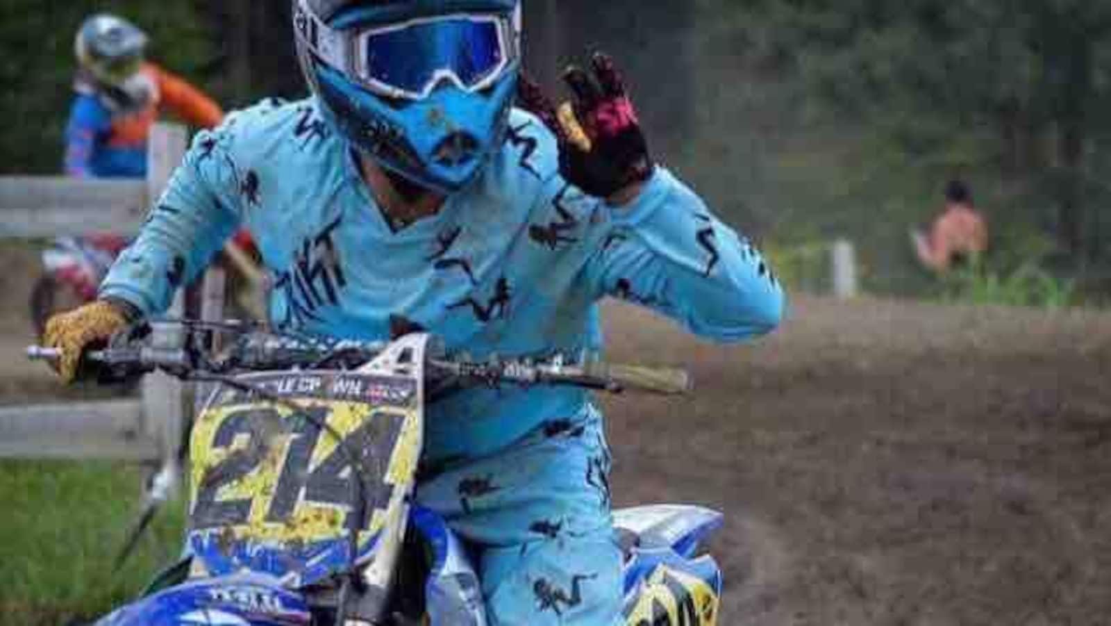 Photo d'archives de Kévin Gamelin sur son motocross