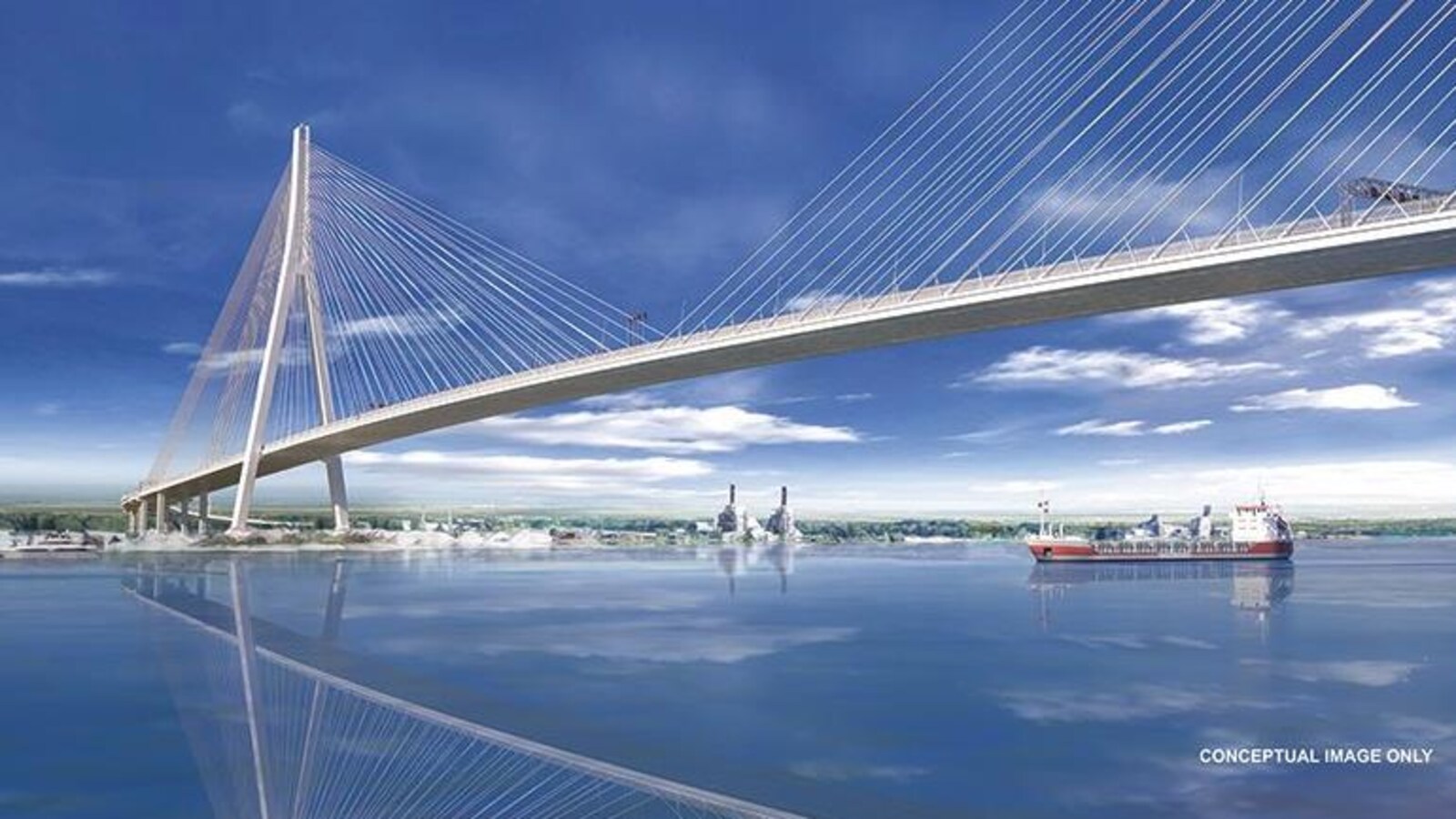 Dessin conceptualisé d'un pont.