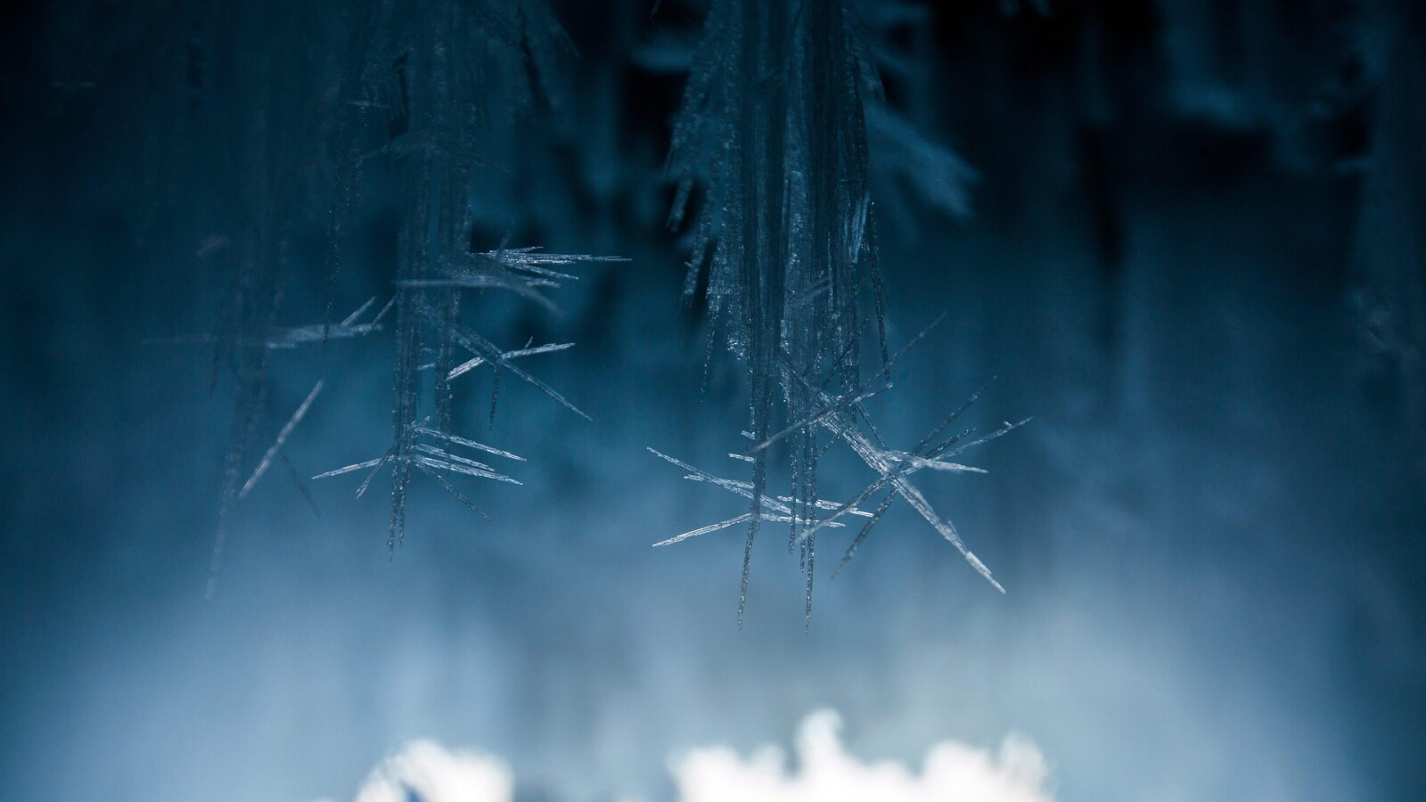 Des cristaux de glace