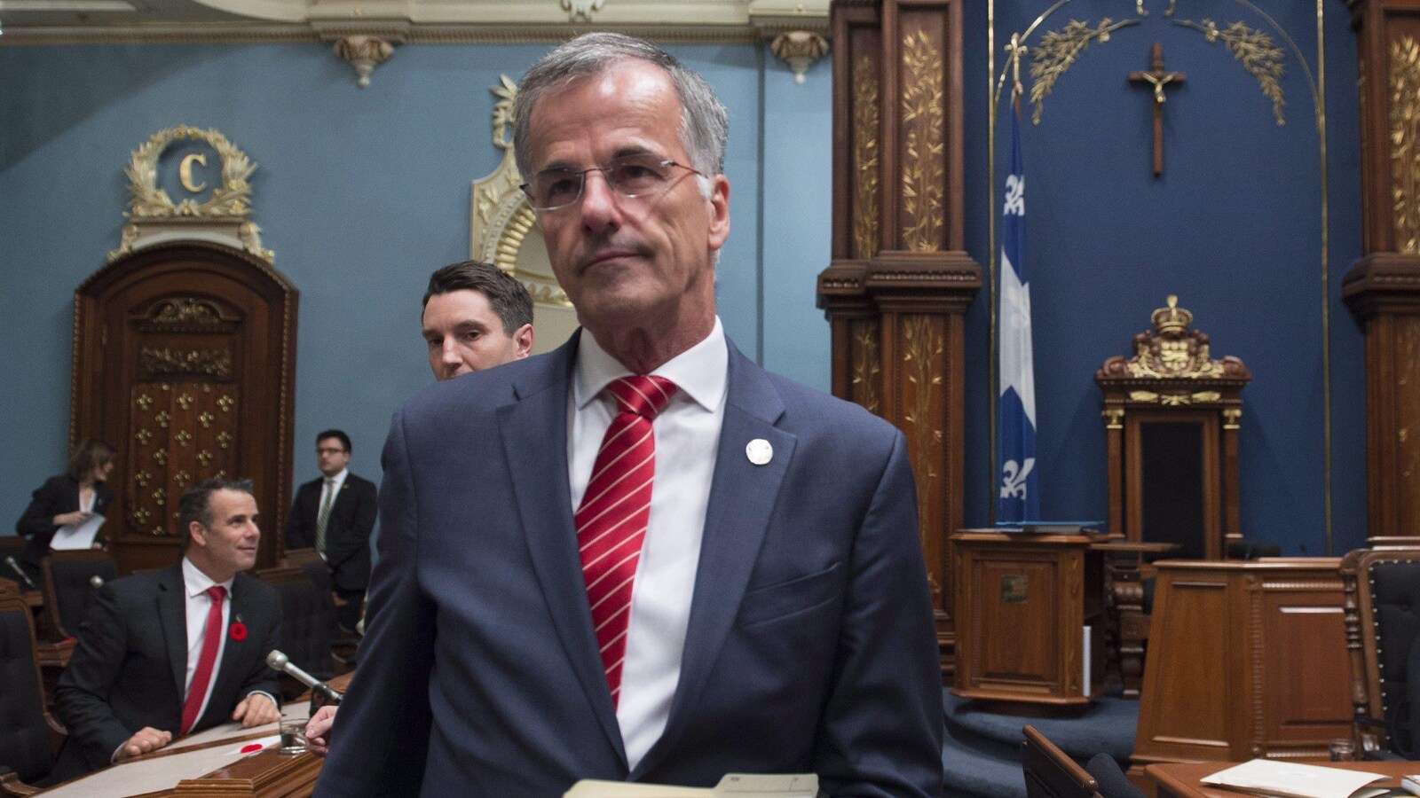 Guy Ouellette, député indépendant de Chomedey, à l'Assemblée nationale du Québec le 31 octobre 2017