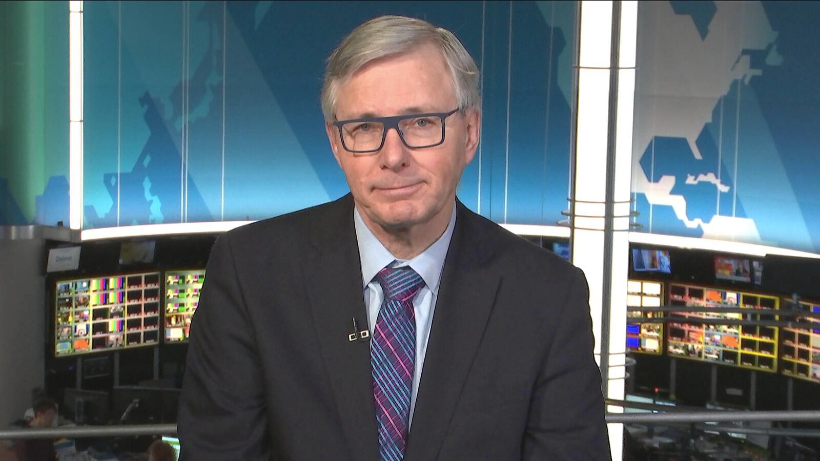 Guy Saint-Jacques dans les studios de Radio-Canada le 22 février 2019.