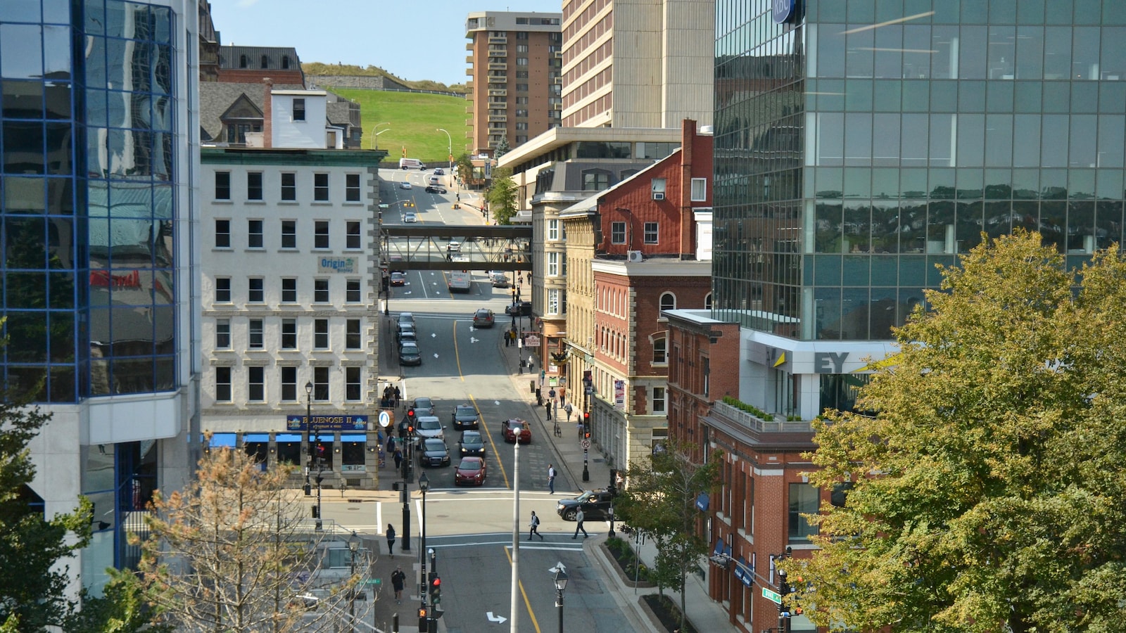 Le centre-ville d'Halifax en Nouvelle-Écosse.
