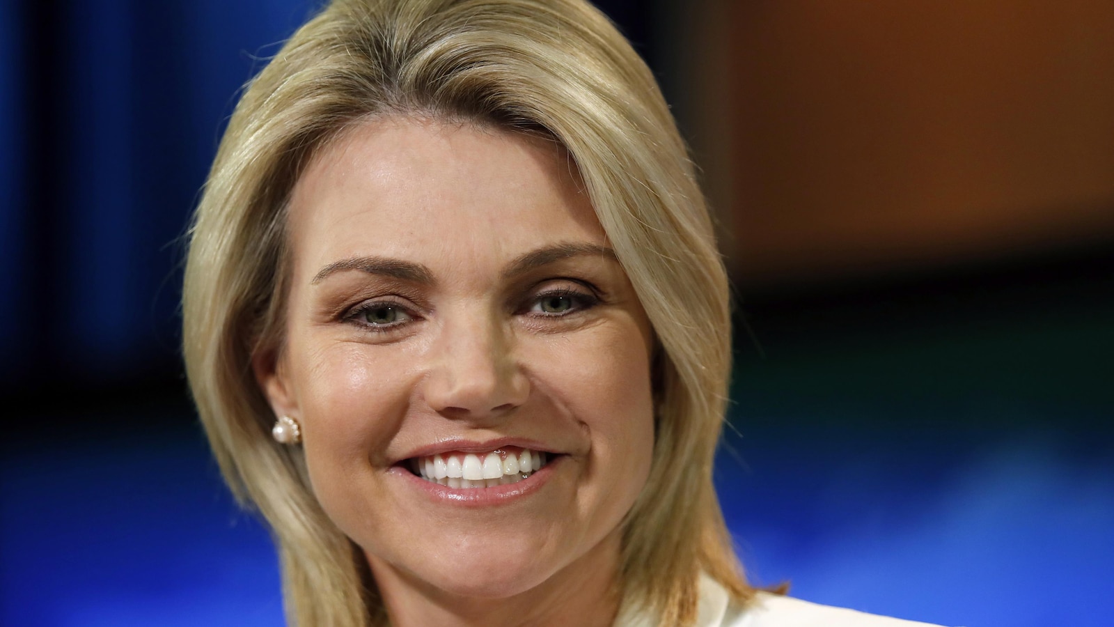 Heather Nauert lors d'un point de presse au département d'État à Washington