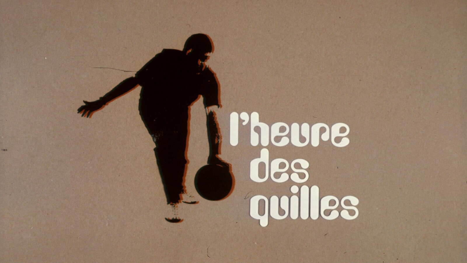 Image d'un quilleur avec le titre «L'Heure des quilles»