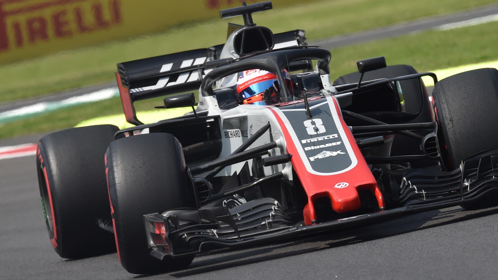 Romain Grosjean sur le circuit de Monza