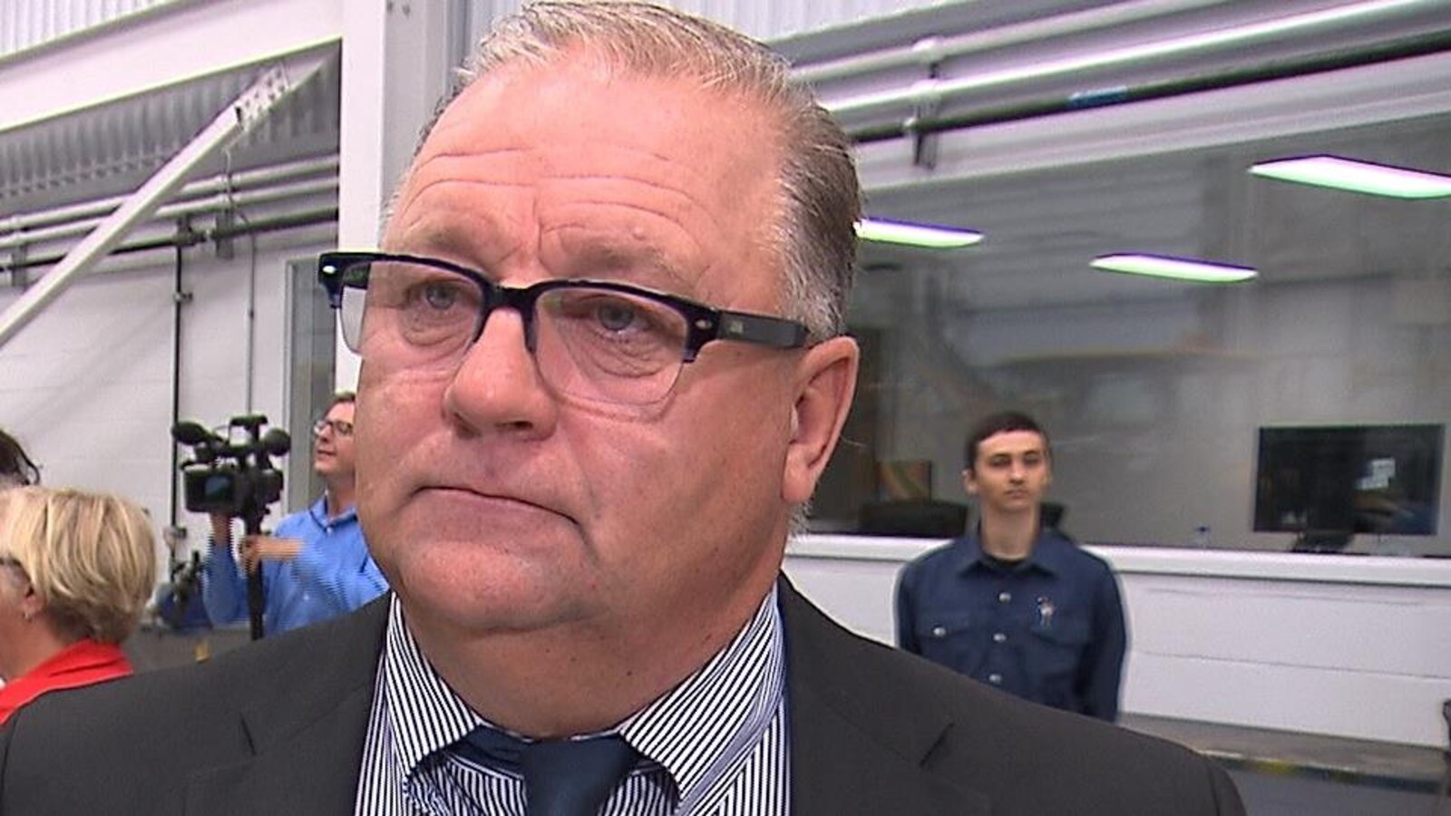Rodrigue Vigneault accorde une entrevue à Radio-Canada.
