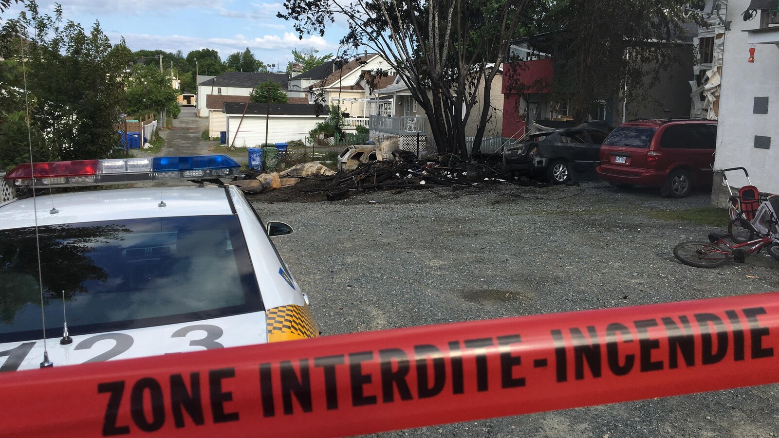 L'incendie est considéré comme suspect.