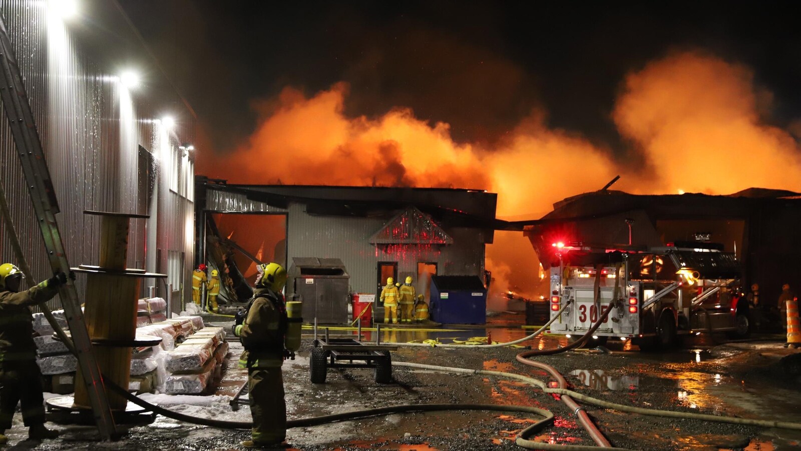 Incendie dans les locaux de HKD Snowmakers